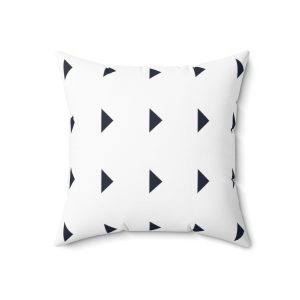 Navy Arrow Spun Polyester Square Pillow