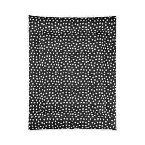 Black Dotted Comfy Comforter