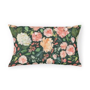 Green Flowers Pillow Sham